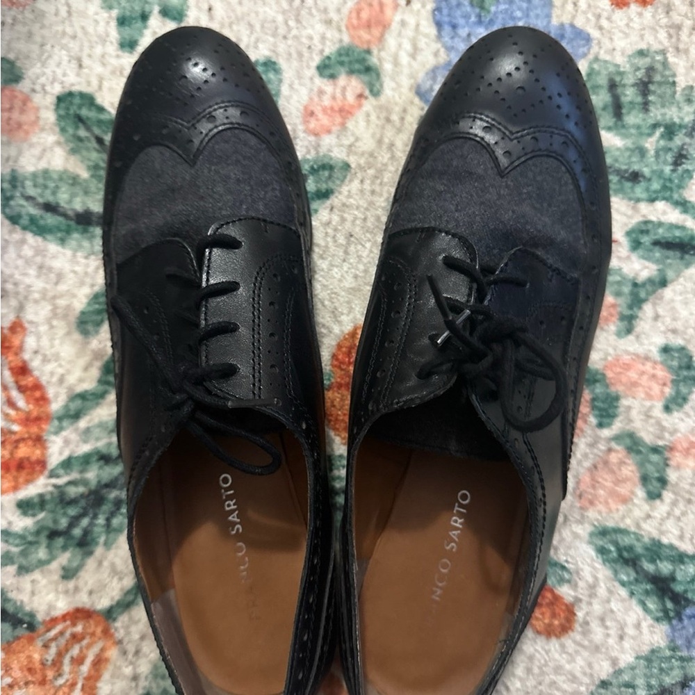 Franco Sarto Women’s Black Oxford Shoes